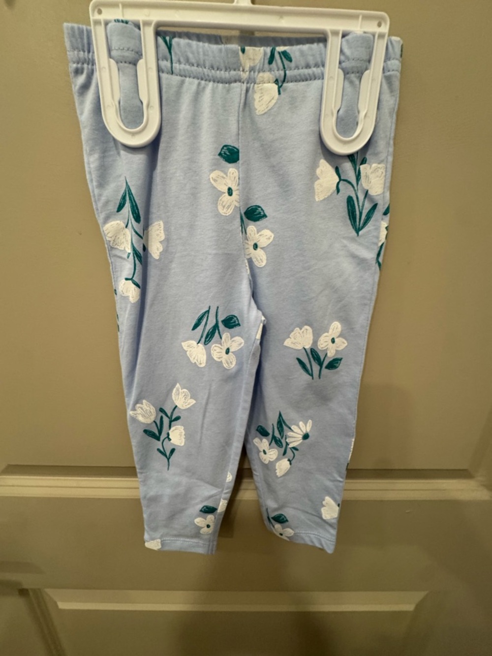 Carter's Light Blue Floral Baby Romper